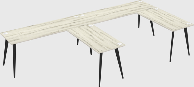 Modern l-shaped office desk
