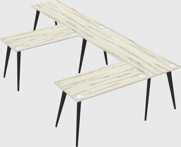 Modern l-shaped office desk
