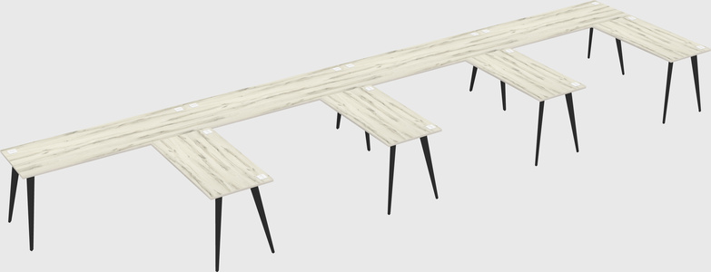 Modern l-shaped office desk