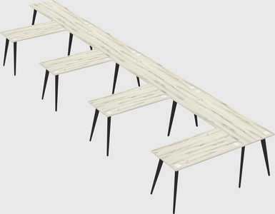 Modern l-shaped office desk