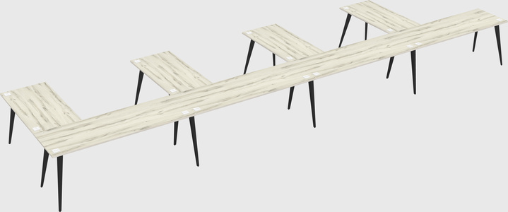 Modern l-shaped office desk