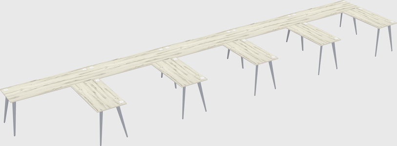 Modern l-shaped office desk