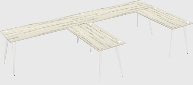 Modern l-shaped office desk