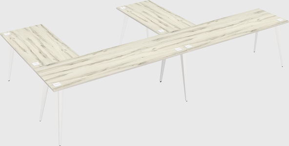 Modern l-shaped office desk
