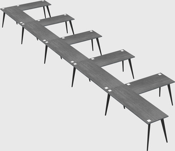 Modern l-shaped office desk