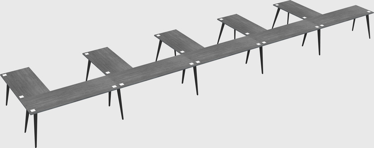 Modern l-shaped office desk