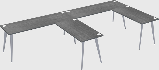 Modern l-shaped office desk