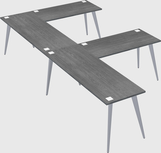 Modern l-shaped office desk