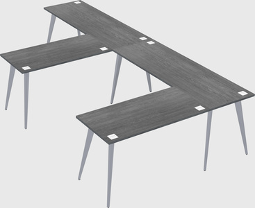 Modern l-shaped office desk