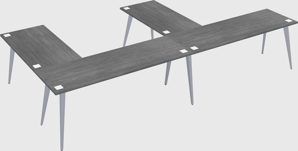 Modern l-shaped office desk