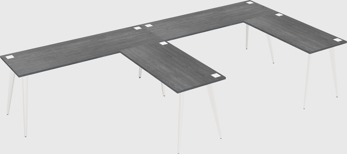 Modern l-shaped office desk
