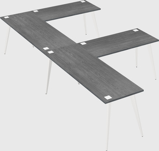 Modern l-shaped office desk