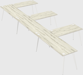 Modern l-shaped office desk