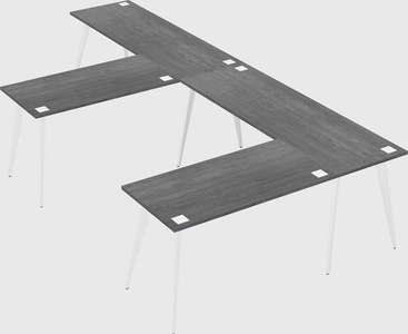 Modern l-shaped office desk