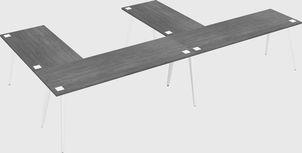 Modern l-shaped office desk
