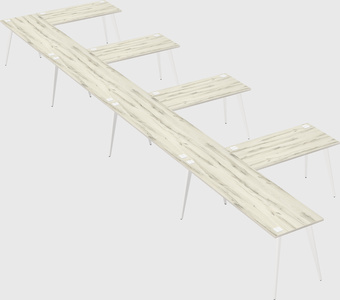 Modern l-shaped office desk