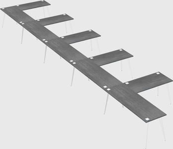 Modern l-shaped office desk