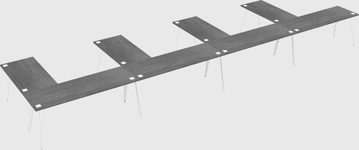 Modern l-shaped office desk