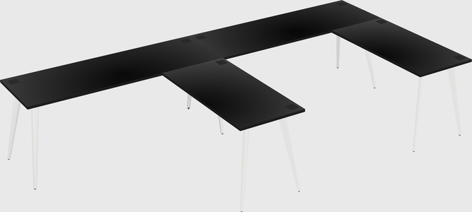 Modern l-shaped office desk