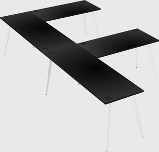 Modern l-shaped office desk