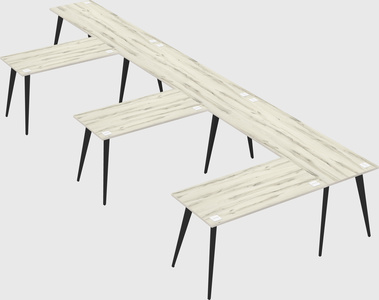 Modern l-shaped office desk