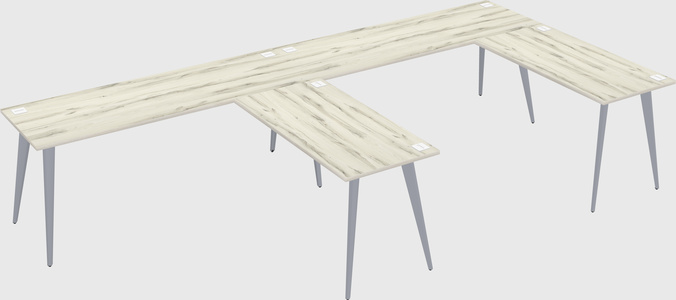 Modern l-shaped office desk