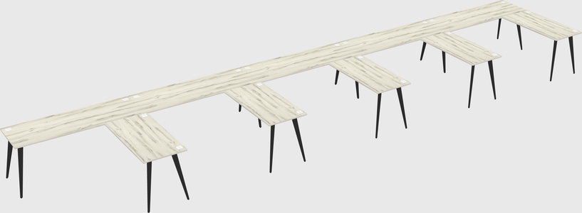 Modern l-shaped office desk