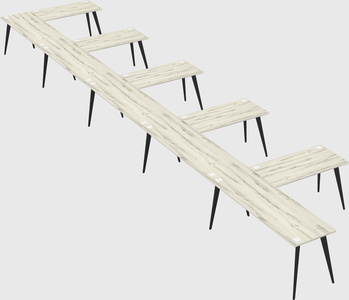 Modern l-shaped office desk