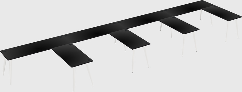 Modern l-shaped office desk
