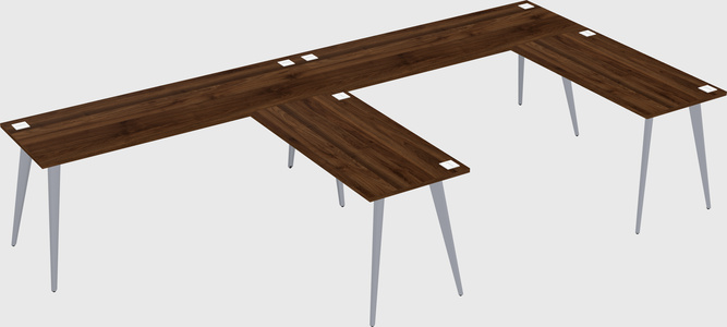 Modern l-shaped office desk