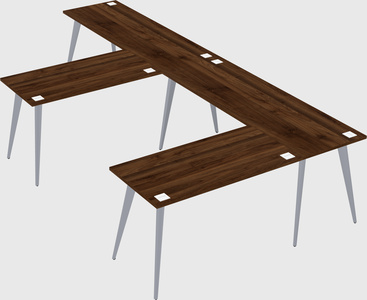 Modern l-shaped office desk