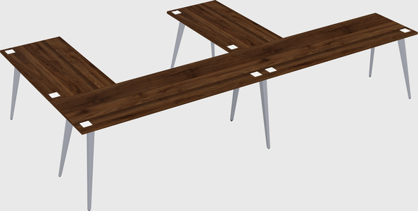 Modern l-shaped office desk