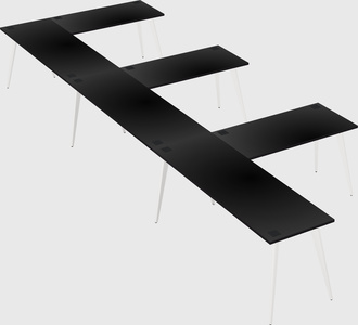 Modern l-shaped office desk