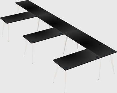 Modern l-shaped office desk
