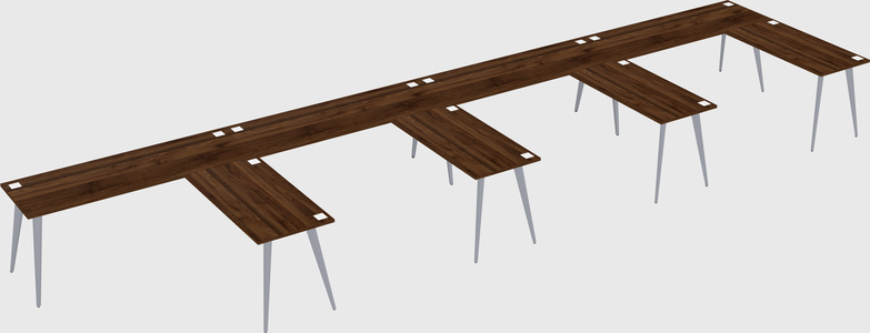 Modern l-shaped office desk