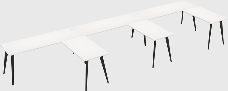 Modern l-shaped office desk