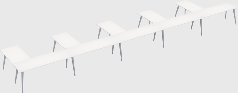 Modern l-shaped office desk