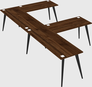 Modern l-shaped office desk