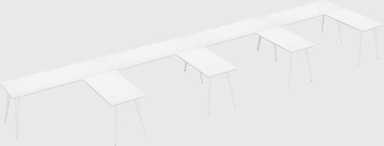 Modern l-shaped office desk