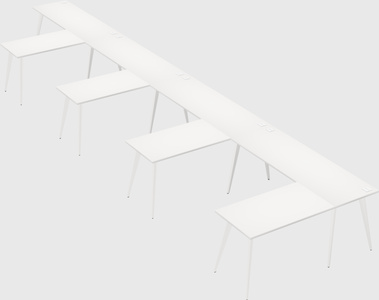 Modern l-shaped office desk