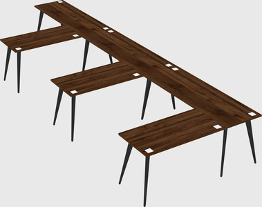 Modern l-shaped office desk