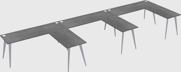 Modern l-shaped office desk