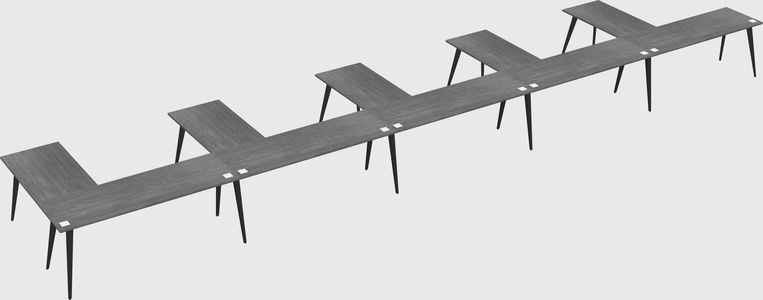Modern l-shaped office desk