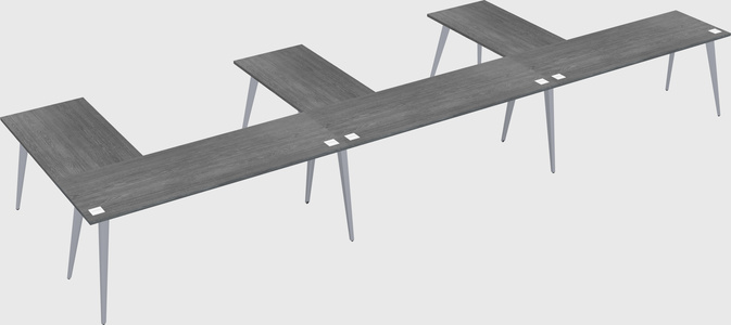 Modern l-shaped office desk