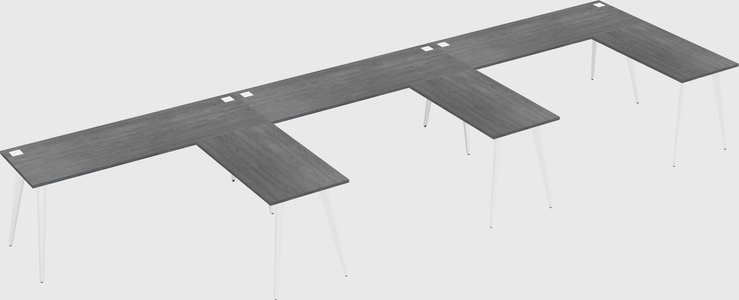 Modern l-shaped office desk