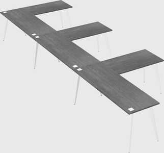 Modern l-shaped office desk