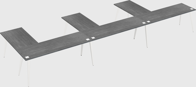 Modern l-shaped office desk