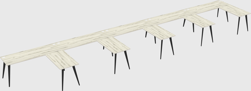 Modern l-shaped office desk