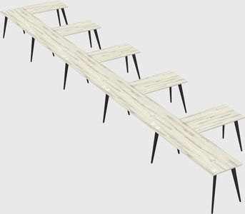 Modern l-shaped office desk