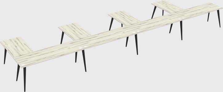 Modern l-shaped office desk